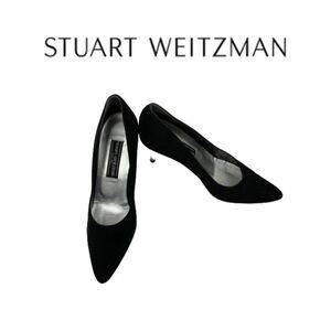 Stuart Weizmann Black Rhinestone Shoes. Sz 7W